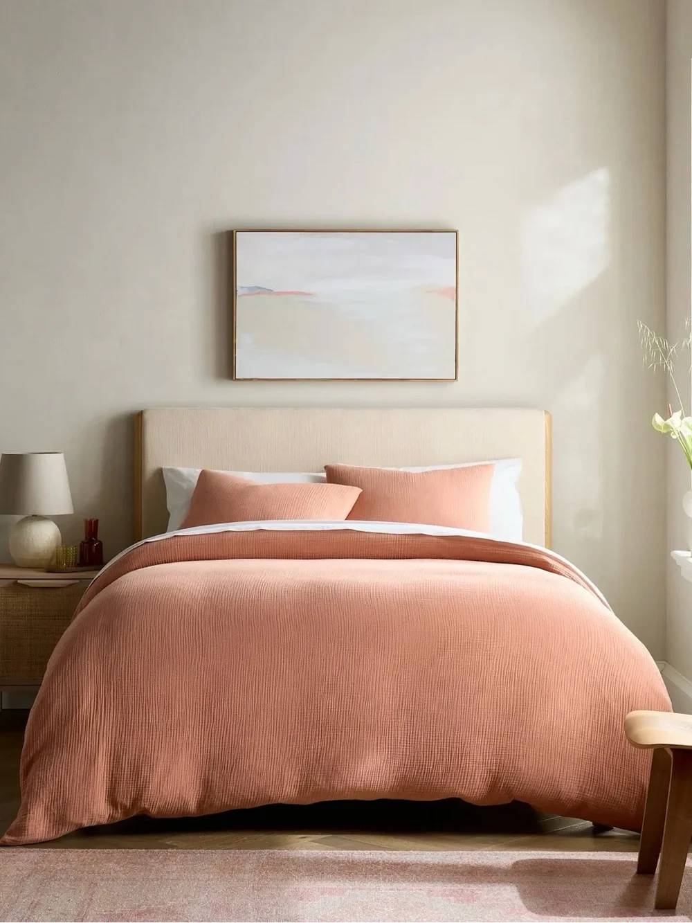 Quince Cotton Gauze Duvet Cover Set- Full/Queen